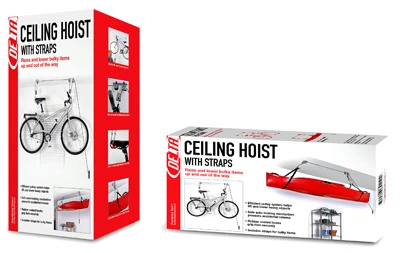 Bike Ceiling Hoist With Straps, Maximum Load 50 Lb, Model Rs2300