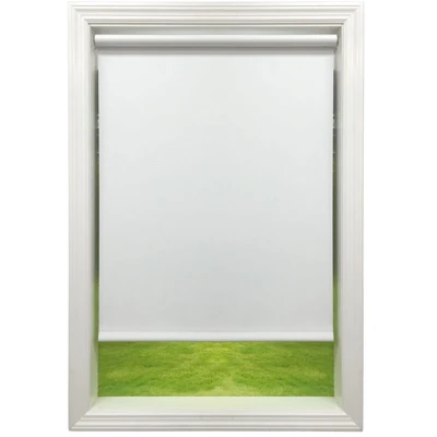 White Linen Light-filtering Roller Shade 73x72 Inches