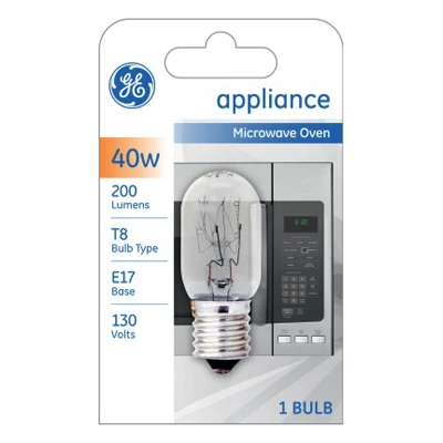 Ge 40w Soft White Microwave Light Bulb With Intermediate Base