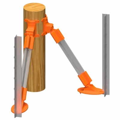 Adjustable Wood Post Corner Brace Kit With Hardware For Secure Fencing