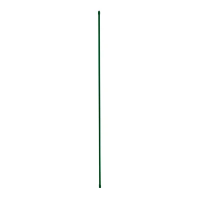 Durable 4-foot Green Plastic-coated Steel Garden Stake
