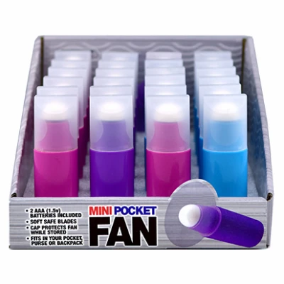 Portable Mini Pocket Fan – Battery Operated Handheld Cooling In Multiple Colors