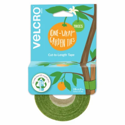 One-wrap Garden Ties, 2 In. X 18 Ft. Roll - Reusable & Adjustable
