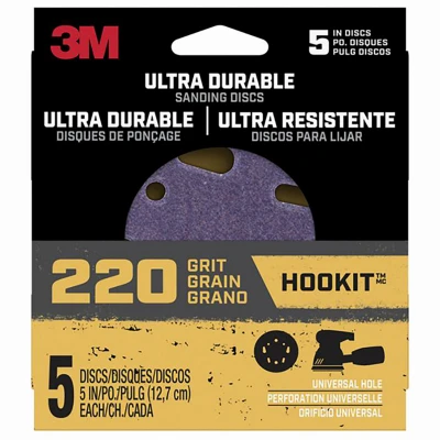 5-inch 220 Grit Ceramic Sanding Discs – 5 Pack