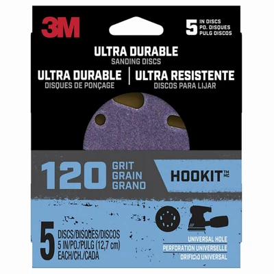 5-inch 120 Grit Sanding Discs – Durable Pack Of 5