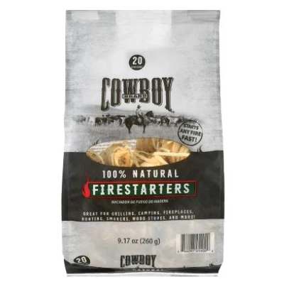 Natural Wood Wool Firestarters - 18 Count Pack