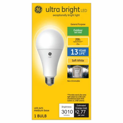 A21 Led Bulb 23w - 2700k Warm White, 3010 Lumens