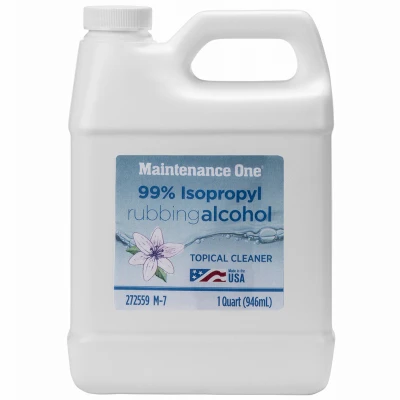 99% Isopropyl Rubbing Alcohol Quart - High Purity Cleaner & Disinfectant
