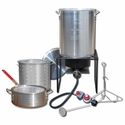 29-quart Aluminum Turkey & Fish Fryer Set With Pan And Basket