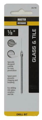 1/8 X 2-1/4-inch Glass & Tile Carbide Tipped Drill Bit