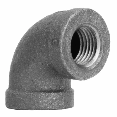 1/8 Inch Black Steel Pipe 90° Elbow Connector