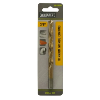 3/8" X 5" Titanium Nitride Coated High-speed Steel Drill Bit