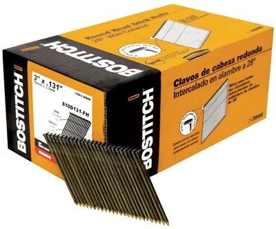 3" X 0.131" Plain Shank Stick Nails For Bostitch Nailers