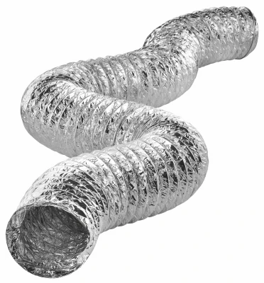 Ul 181 Rated 6" X 25' Flexible Air Connector For Bathroom Exhaust