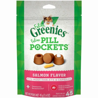 Salmon Pill Pockets For Cats - 1.6 Oz Natural Treats