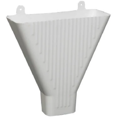 White Plastic Funnel For 2x3 Inch Downspout | Durable Fit