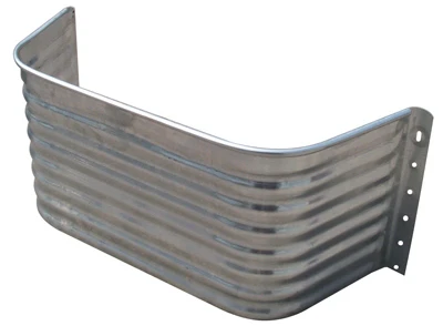 18" Square Window Well Wall - 22 Gauge Galvanized Steel Panel