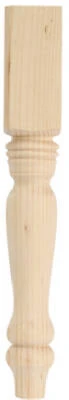 29" Solid Pine Table Leg With Smooth Finish