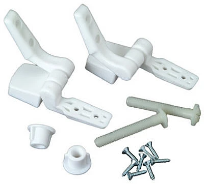 White Replacement Toilet Seat Hinge For Standard Seats