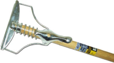 54-inch Hardwood Mop Handle With Steel Head & Spring Lever