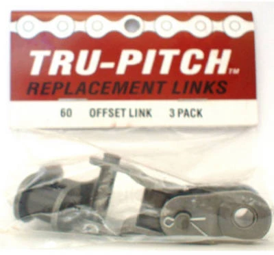 Ansi #60 Offset Connecting Link - 3 Pack
