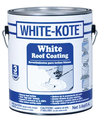 White Acrylic Roof Coating – 3.6 Quart Weather-resistant Sealant