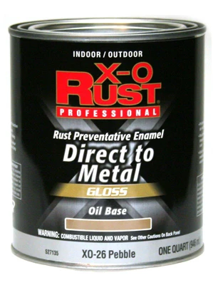 X-o Rust Premium Gloss Oil-based Anti-rust Paint 1 Quart - Pebble Finish