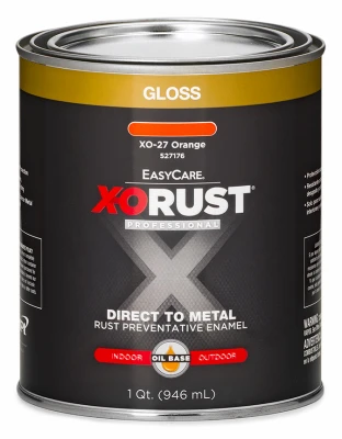 Premium Oil Base Paint, Glossy Orange, Interior/exterior, 1 Quart