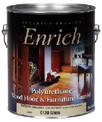 Interior Satin Polyurethane Varnish, Durable Protective Finish, One Gallon