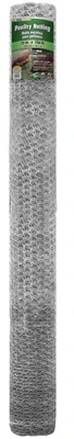 Galvanized Poultry Netting, 1-inch Mesh, 72-inch X 150-foot Roll