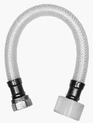 Reinforced Pvc Toilet Connector 1/2" Fip To 7/8" Ballcock, 12" Length
