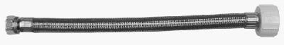 20-inch Stainless Steel Toilet Connector With 3/8" Compression & 7/8" Ballcock Fittings