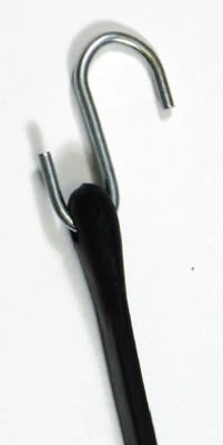 35" Epdm Rubber Bungee Cord With Heavy-duty Steel Hooks
