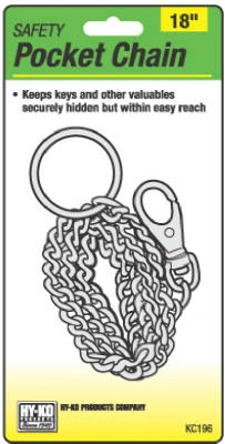 18" Heavy-duty Pocket Chain With Secure Trigger Snap