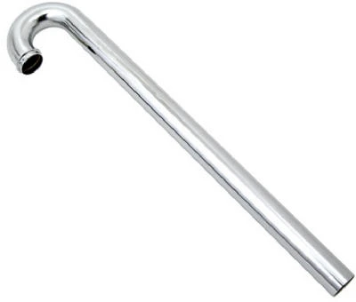 Lavatory Floor Drain Tube, 1.25" X 19.75" Chrome Plated Brass
