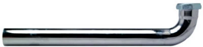 15" Chrome Brass Kitchen Drain Arm – 1.5" Diameter