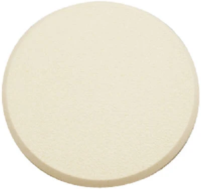 Ivory Round Wall Bumper – 3.25" Textured Vinyl Door Protector