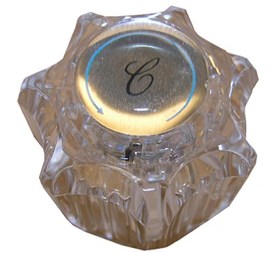 Clear Twin Faucet Handle With Cold Button For Delta Delex