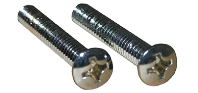 Chrome-plated Screws For Bathtub Overflow & Trip Lever Plates