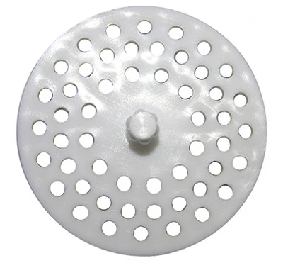 Universal White Plastic Sink Disposal Strainer With Handle