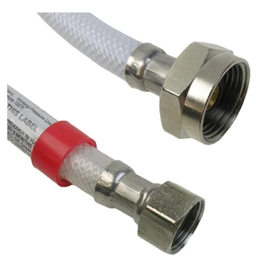 12-inch Flexible Poly Toilet Connector With 1/2" Compression And 7/8" Ballcock Fittings