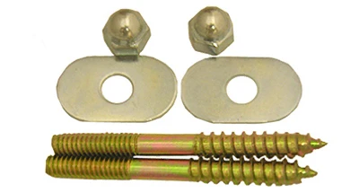 Durable 1/4" X 2-1/2" Toilet Closet Screws With Nuts & Washers Set
