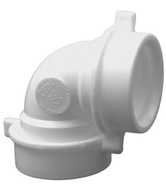 Durable 1-1/2 Inch White Pvc 90° Drain Elbow