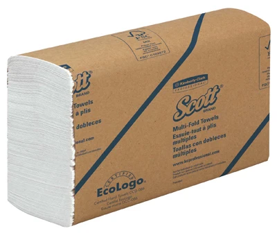Tradition White Economy Folded Hand Towels, 1-ply, 250 Count, 16-pack
