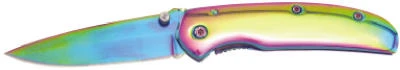 Cameleon Multi-color Titanium Tactical Folding Knife – Ergonomic & Durable
