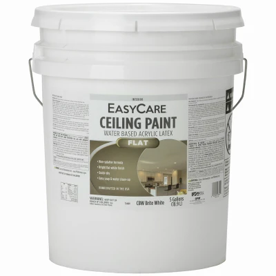 Premium 5-gallon Flat White Latex Ceiling Paint