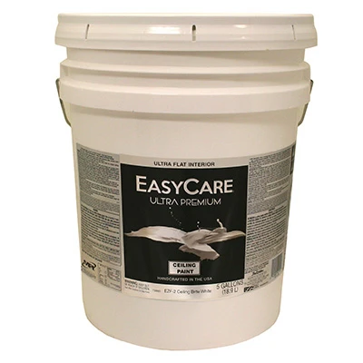 Ultra Premium Brite White Flat Latex Ceiling Paint - 5 Gallons