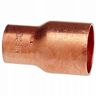 Copper Pipe Reducer Coupling With Stop - 1.5" X 0.75" Cxc