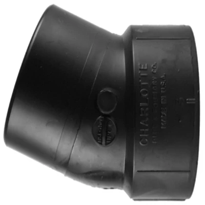 2" Abs Dwv 22.5° Street Elbow Connector – Spigot & Hub