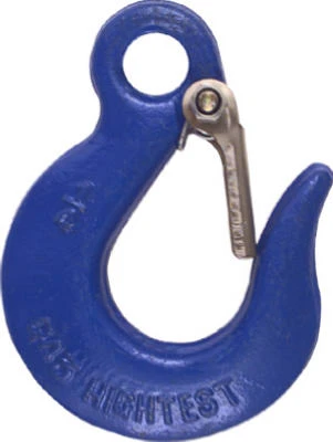 Durable 1/4 Inch Blue Slip Hook With Safety Latch